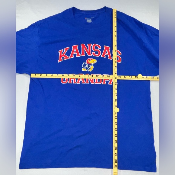 Champion Kansas Jayhawks Grandpa Vintage Y2K NCAA T-Shirt XL - Picture 8 of 8
